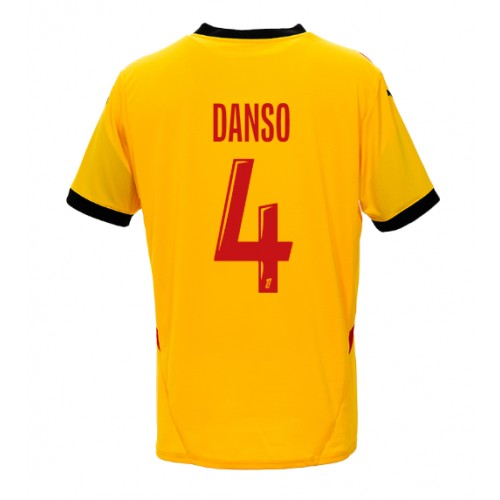 Dres RC Lens Kevin Danso #4 Domaci 2024-25 Kratak Rukav